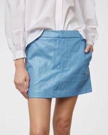 Rails Prim Faux Leather Mini Skirt at Neiman Marcus