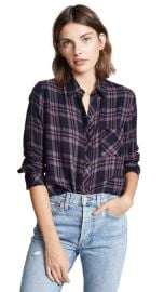 Rails Rails Shirt in Coal Grey Rose at Shopbop