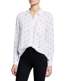 Rails Rocsi Heart Button-Down Long-Sleeve Shirt at Neiman Marcus