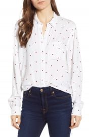 Rails Rocsi Heart Print Shirt   Nordstrom at Nordstrom