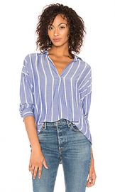 Rails Rosanna V Neck Shirt in Dover Stripe from Revolve com at Revolve