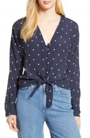 Rails Sloane Tie Front Top at Nordstrom