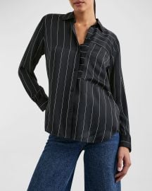 Rails Spencer Striped Silk Blouse at Neiman Marcus