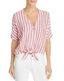 Rails Thea Carmine Stripe Tie-Front Top   Bloomingdales at Bloomingdales