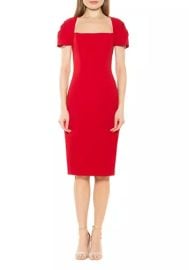 Raina Draped Sleeve Scoop Neck Sheath Dress alexia admor at Belk