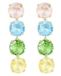 Rainbow Crystal Earrings at Intermix