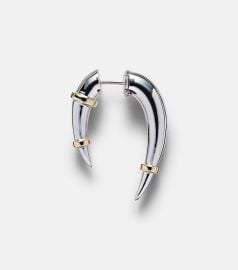 Rainbow K 14K Yellow and White Gold Horn Single Earring at Mytheresa