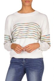 Rainbow Stripe Sweater by Elan at Shoptiques