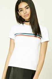 Rainbow Stripe Tee at Forever 21