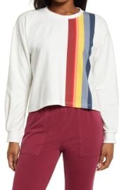 Rainbow Stripe sweatshirt at Nordstrom