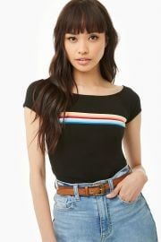 Rainbow Striped Tee at Forever 21