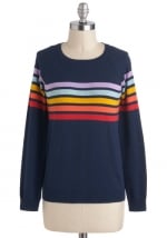 Rainbow sweater from Modcloth at Modcloth