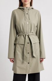 Rains Curve Waterproof Belted Jacket at Nordstrom