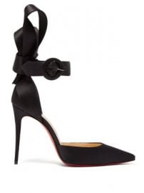 Raissa 100 bow-back satin pumps at Matches