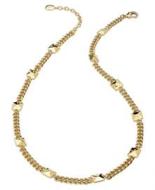 Ralph Lauren 14k Gold-Plated Pyramid Stud Station Necklace at Macys