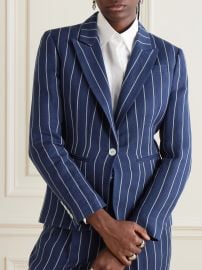 Ralph Lauren Aaiden striped linen and cotton blend jacket at Net a Porter