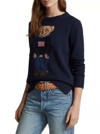 Ralph Lauren Bear Cashmere Sweater at Saks Fifth Avenue