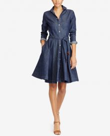 Ralph Lauren Belted Denim Shirtdress at Ralph Lauren