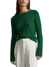 Ralph Lauren Cable Knit Cashmere Sweater Bloomingdales at Bloomingdales