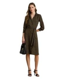 Ralph Lauren Chain Print Crepe Shirtdress Bloomingdale39s at Bloomingdales