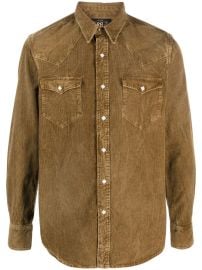 Ralph Lauren Collection Buffalo West Corduroy Shirt in Faded Tan at Farfetch