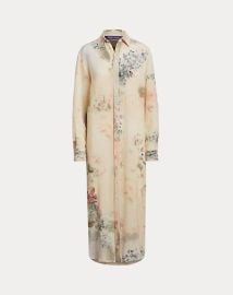 Ralph Lauren Collection Graison Floral Linen Voile Day Dress at Ralph Lauren