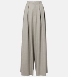 Ralph Lauren Collection Greer Wool Pleated Pant in Pearl Grey Melange at Mytheresa