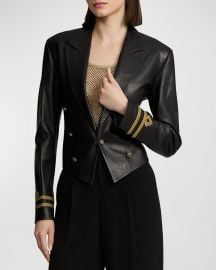 Ralph Lauren Collection Helaine Lambskin Jacket at Neiman Marcus