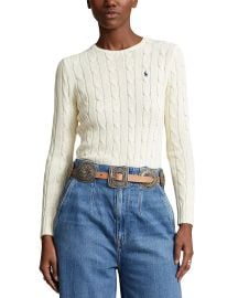 Ralph Lauren Cotton Cable Knit Sweater Bloomingdales at Nordstrom