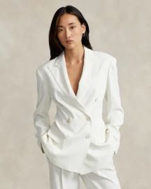 Ralph Lauren Double Breasted Satin Blazer at Ralph Lauren