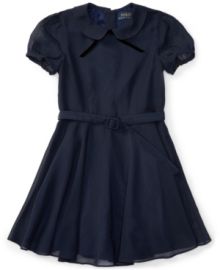 Ralph Lauren Fit & Flare Chiffon Dress at Macys