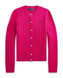 Ralph Lauren Girls Cable Knit Cotton Cardigan - Little Kid Big Kid Bloomingdales at Bloomingdales