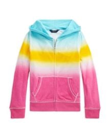 Ralph Lauren Girls Ombre Terry Full-Zip Hoodie - Little Kid Big Kid   Bloomingdales at Bloomingdales