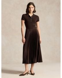 Ralph Lauren Lauren Ralph Lauren Polo Pleated Midi Dress Bloomingdales at Bloomingdales