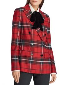 Ralph Lauren Plaid Double-Breasted Blazer Women - Bloomingdale s at Bloomingdales