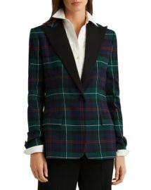 Ralph Lauren Plaid One Button Blazer   Bloomingdales at Bloomingdales