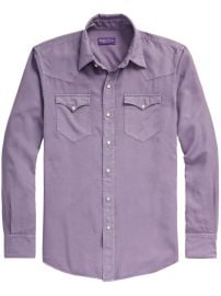 Ralph Lauren Purple Label long-sleeve Lyocell Shirt - at Farfetch