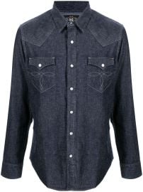 Ralph Lauren RRL long-sleeve Denim Western Shirt Blue at Farfetch