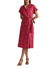 Ralph Lauren Satin Tie Waist Dress Bloomingdales at Bloomingdales