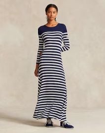 Ralph Lauren Striped Long Dress at Yoox