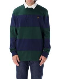 Ralph Lauren Striped Long Sleeved Polo Shirt at Cettire