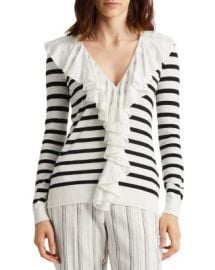 Ralph Lauren Striped Ruffled Cardigan   Bloomingdales at Bloomingdales