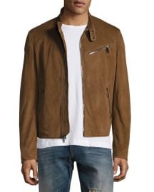 Ralph Lauren Suede Biker Jacket Chestnut Brown at Neiman Marcus