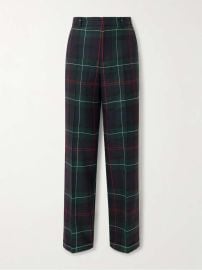 Ralph Lauren Wool Plaid Relaxed Pants at Net a Porter