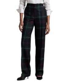 Ralph Lauren Wool Plaid Relaxed Pants Bloomingdales at Bloomingdales