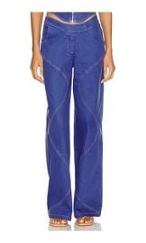 Ramona Wide Leg In Dark Blue at Revolve