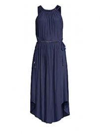 Ramy Brook - Laurel Halter Drawstring Handkerchief Midi Dress at Saks Fifth Avenue