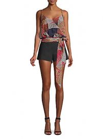 Ramy Brook - Natasha Printed Tie-Waist Blouse at Saks Off 5th