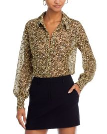 Ramy Brook Amalia Embroidered Blouse Bloomingdales at Bloomingdales