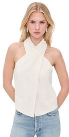 Ramy Brook Andie Tailored Halter Top Ivory 2 at Shopbop
